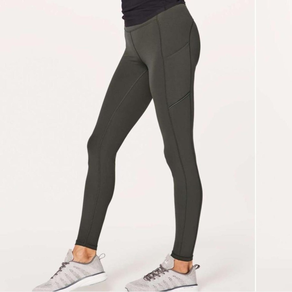 Lululemon Athletica Dark Olive Leggings